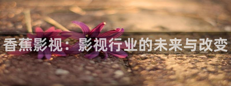 大地资源在线观看免费播放电影：香蕉影视：影视行业的未来与改变